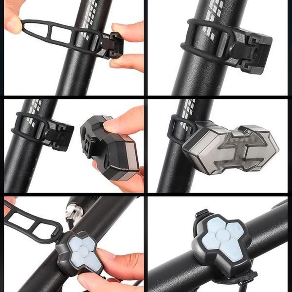Ліхтар задній H040 з поворотами акум. 500 mAh, type-C H040 фото